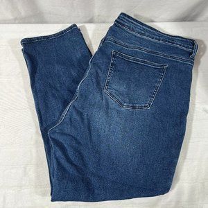 Women's Glitzy & Girlz Blue Jeans, Stretchy Waist, Size 26, Style JJ1037-1P